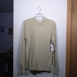 NWT Kinetix Casual Luxury Men's Long sleeve Tee Hoodie: Beige:  Size: S